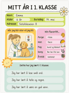 Mitt år i 1. klasse