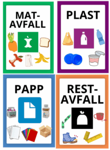 Plakat søppeldunk