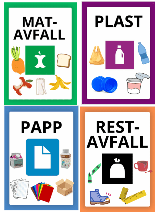 Plakat søppeldunk