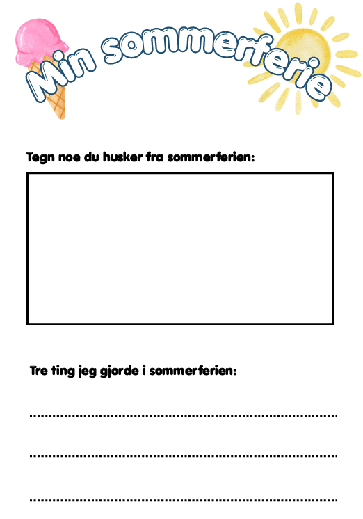 Min sommerferie