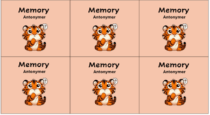 Memory - antonymer