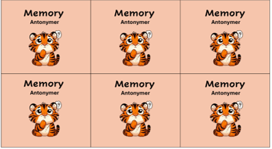 Memory - antonymer