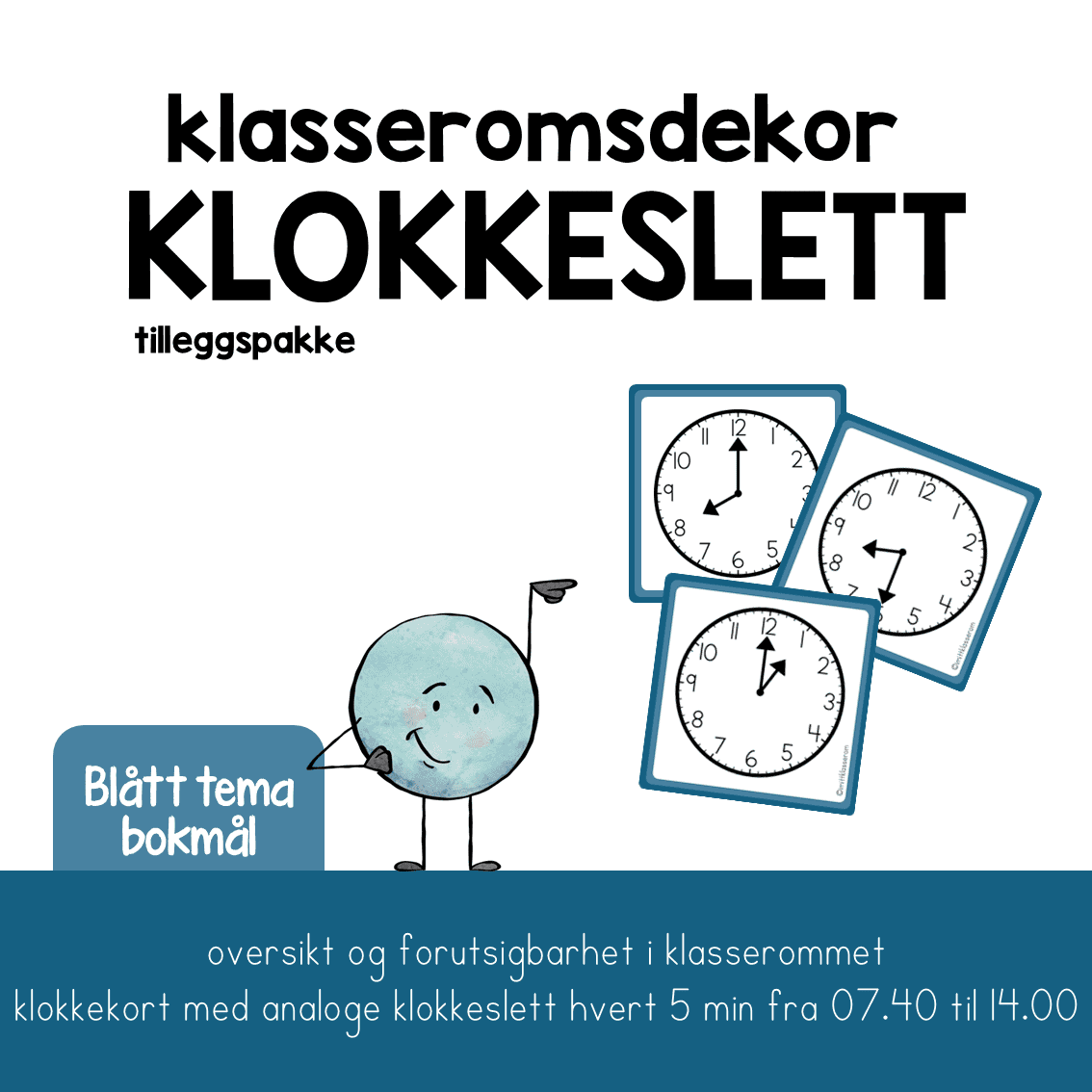 Klasseromsdekor blå SAMLEPAKKE BM - Bilde 5
