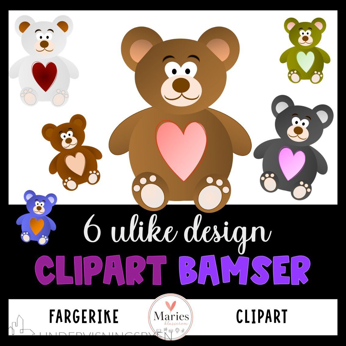 Clipart bjørner/bamser