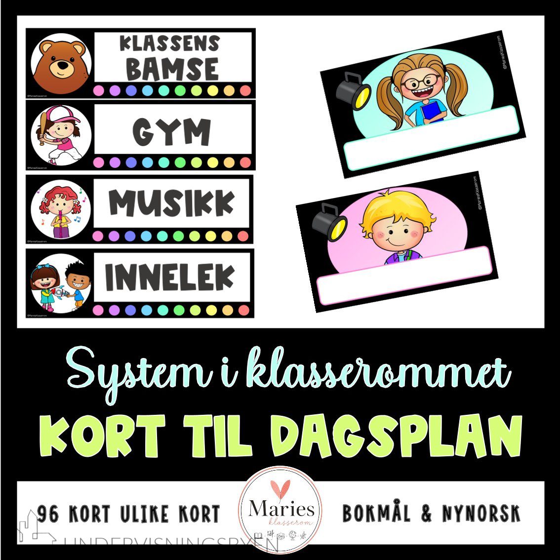 KORT TIL DAGSPLAN med mer