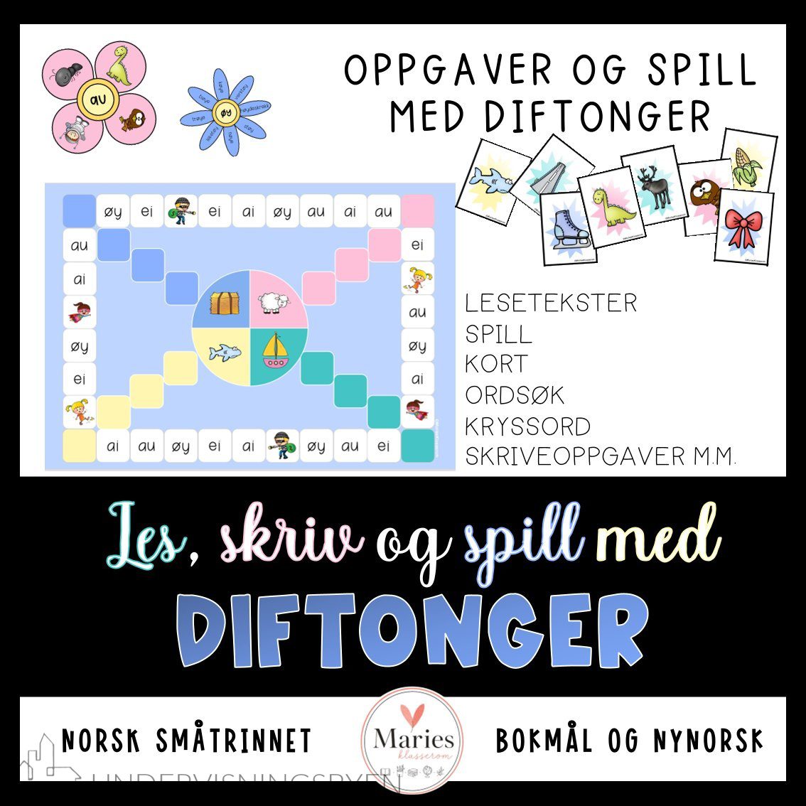 Les, skriv og spill med DIFTONGER