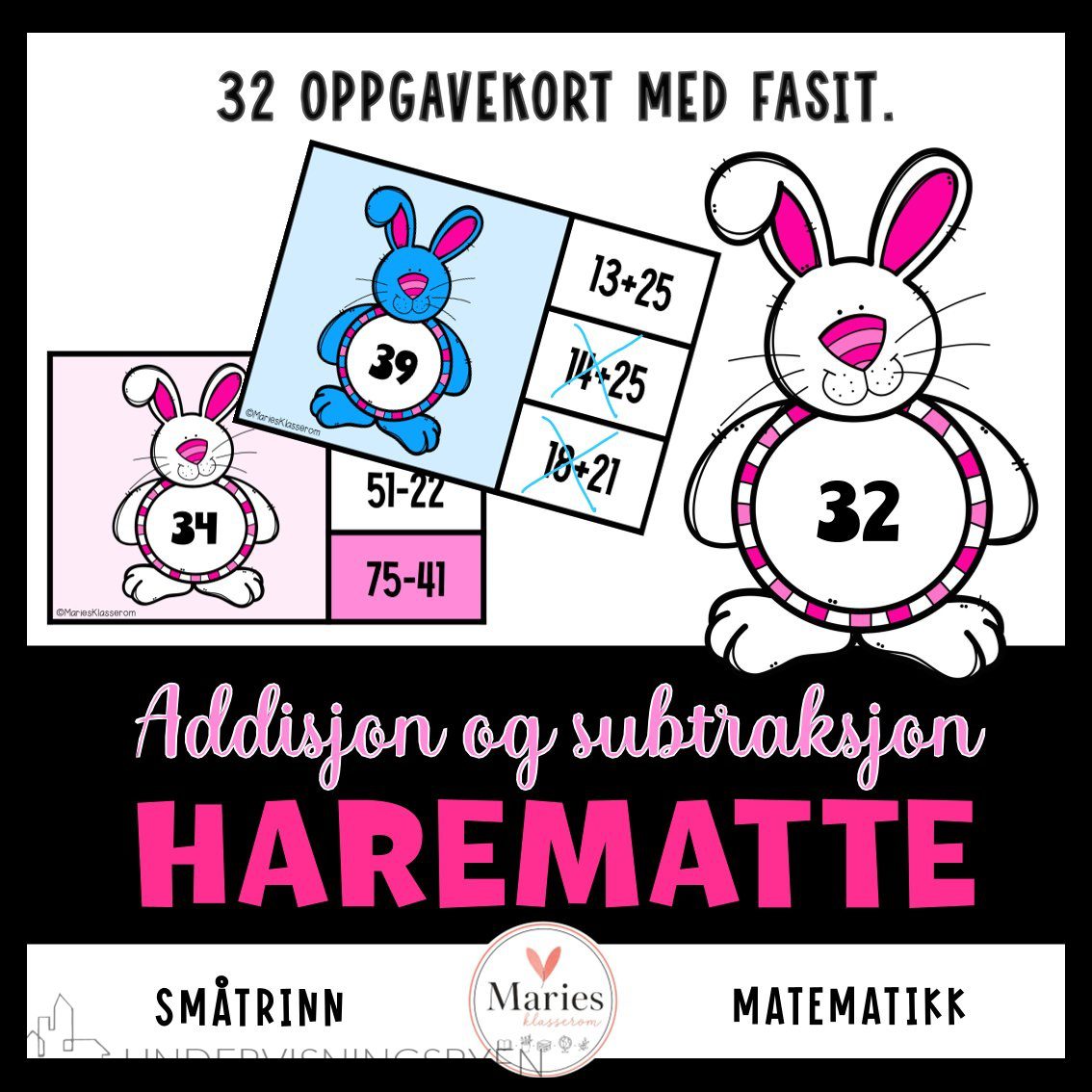 HAREMATTE addisjon og subtraksjon