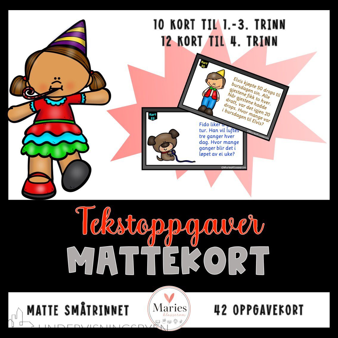 MATTEKORT Tekstoppgaver