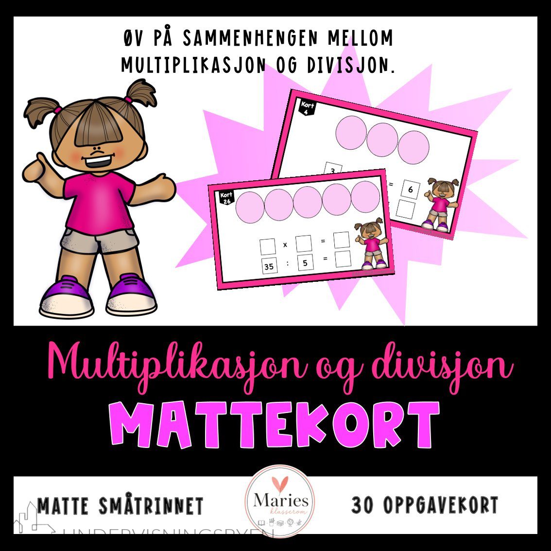 MATTEKORT multiplikasjon og divisjon