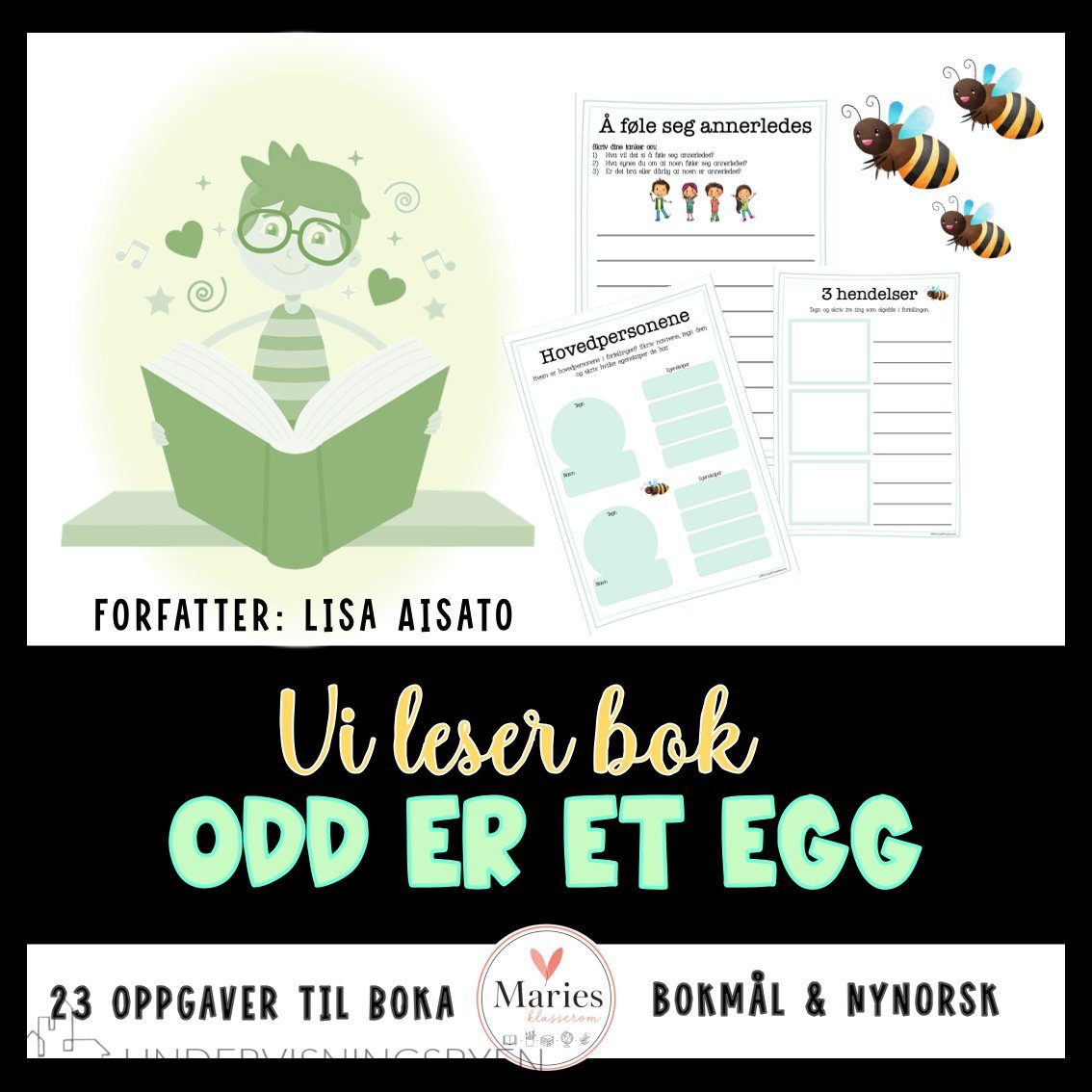 Vi leser boka "ODD ER ET EGG"