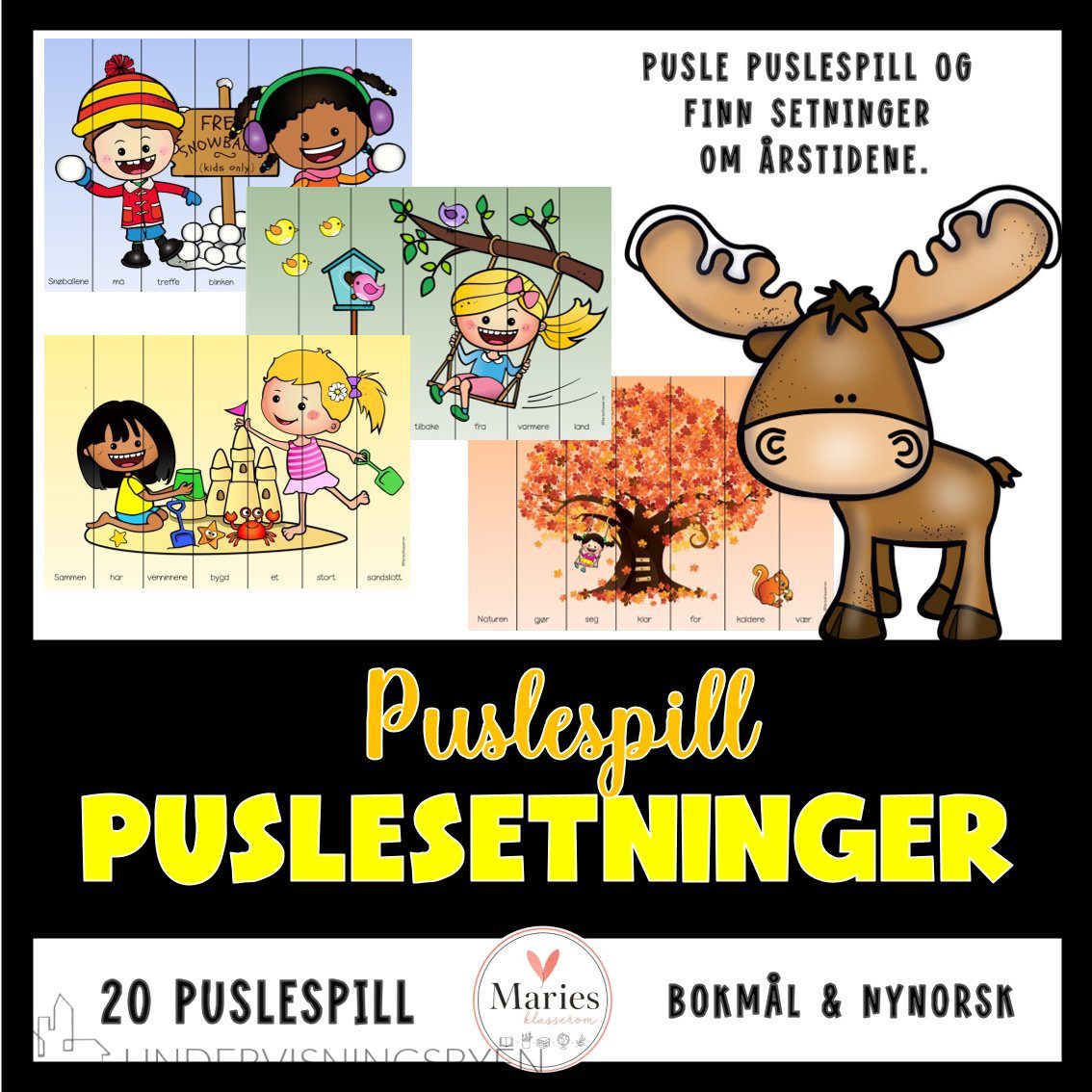 PUSLESETNINGER årstider