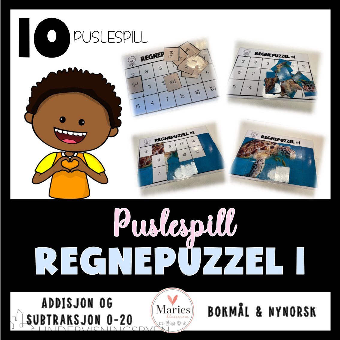 REGNEPUZZEL 1 addisjon og subtraksjon til 20