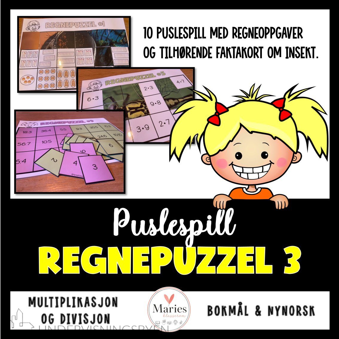 REGNEPUZZEL 3 multiplikasjon og divisjon