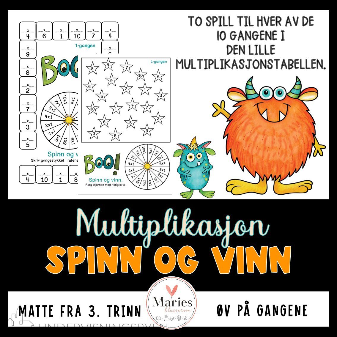 SPINN OG VINN Multiplikasjon