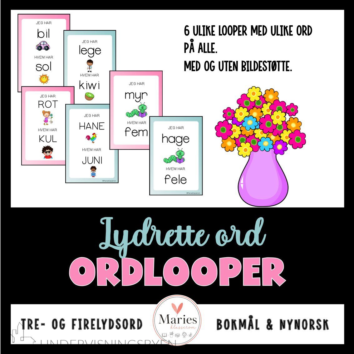 ORDLOOPER lydrette ord
