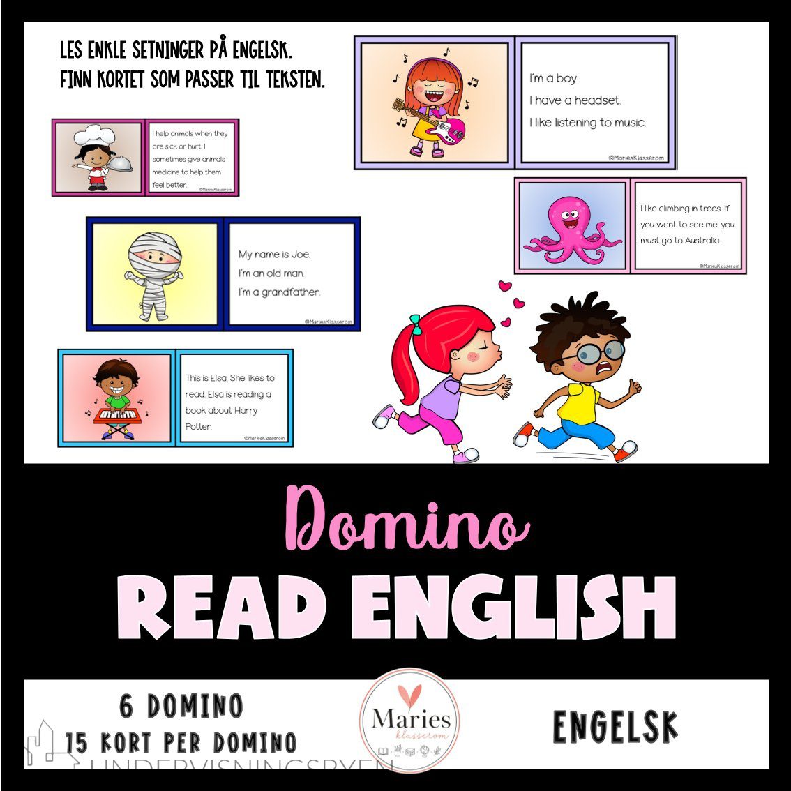 READ ENGLISH domino
