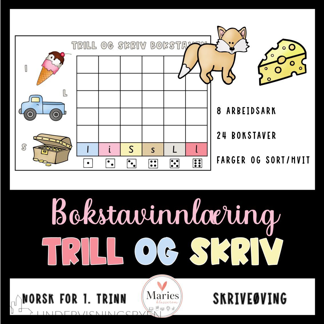 Trill og skriv bokstaver