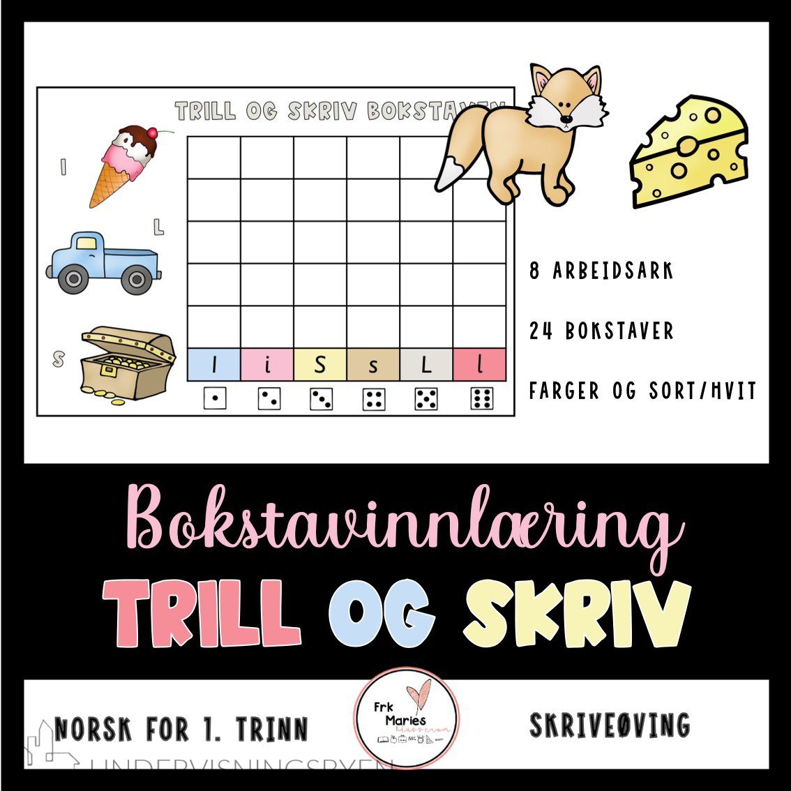 Trill og skriv bokstaver