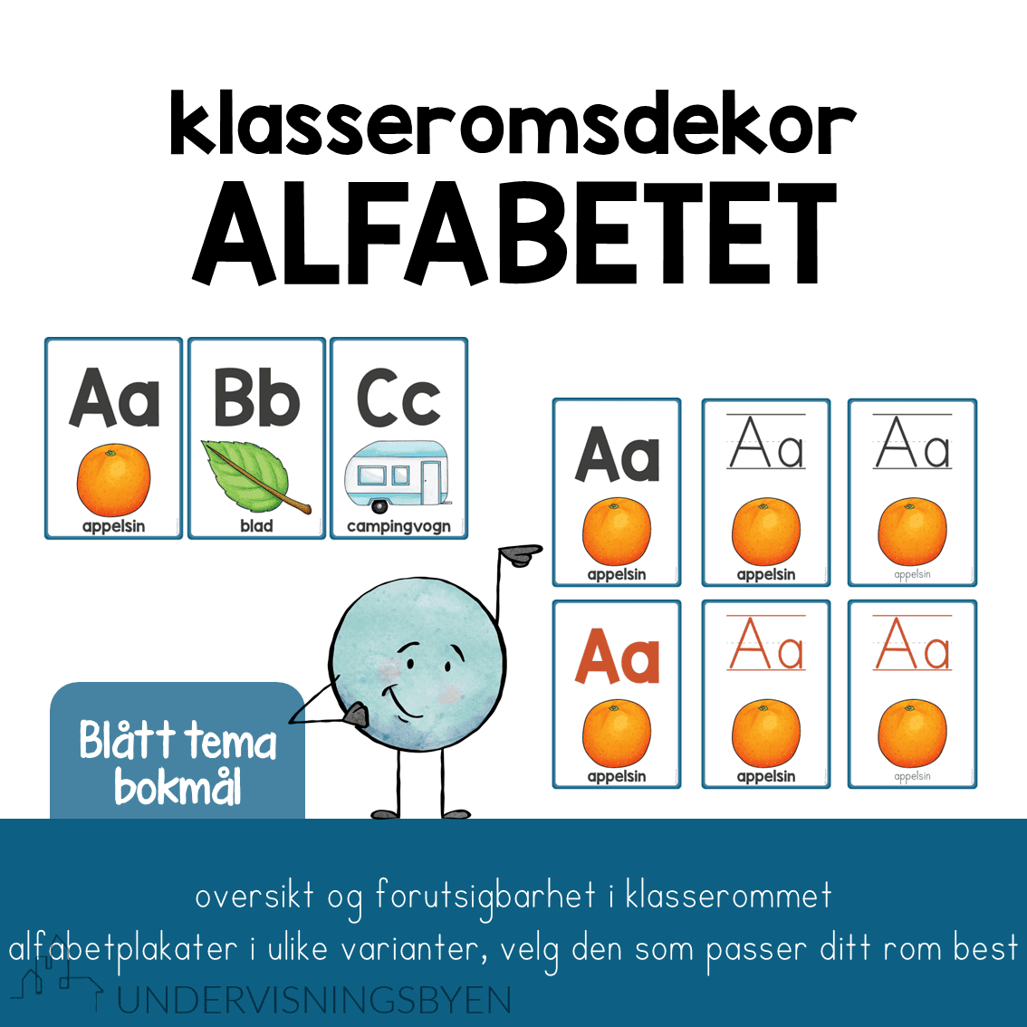 Klasseromsdekor blå SAMLEPAKKE BM - Bilde 2